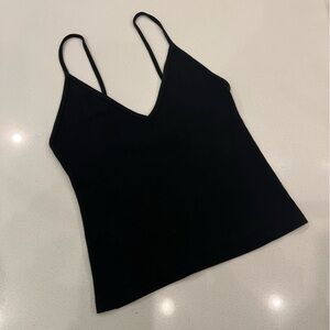 Brandy Melville Black Tank Top Spaghetti Strap Cropped